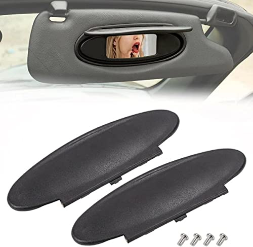 CTDOESO 2 Stücke Sonnenblende Schminkspiegel Deckel Auto Makeup Spiegel Auto Schminkspiegel Deckele für Porsche 996/997-911 986/987 für Boxster für Cayman 1996-2010
