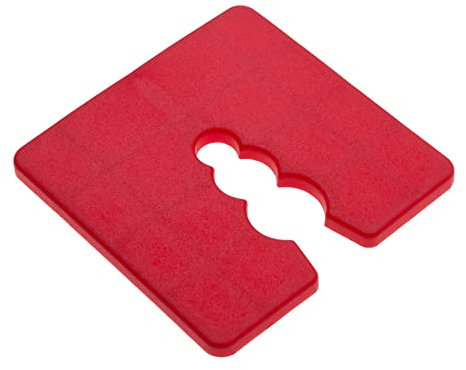 Cales d'espacement pour le bricolage - meubles, mise à niveau, espacement des carreaux, portes, fenêtres, installation - (lot de 50) Cadre en plastique avec code couleur 50x50x3mm