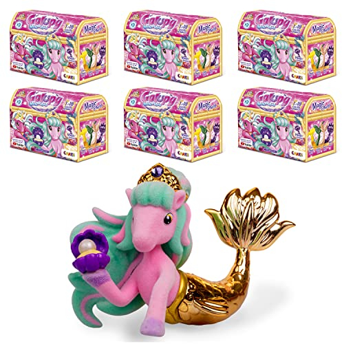 GALUPY Mermaid 6er Pack - Meerjungfrauen-Figuren mit Swarovski Kristall, 18 Verschiedene Einhorn Figuren zum Sammeln
