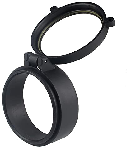 SLOYCA 1 stück 30mm-69mm Jagd Transparent Zielfernrohr Objektivabdeckung Taktisches Visier Flip Up Schnellfeder Schutzkappe Objektivdeckel (Color : 57mm)
