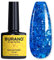 BURANO Glitter Gel Nail Polish, LED UV Nail Gel Shimmer Holographic Effect Soak off Curing Required Blue LP7