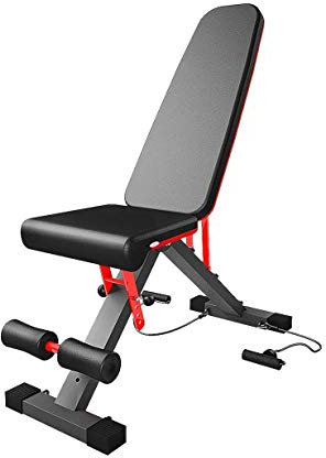 Hantelbank, Bauch-Sit-Up-Board, verstellbare, tragbare Neigungs-Klappbank, Mehrzweck-Sit-Up-Bank, Übungsbank, Fitness-Training, Multi-Positions-Utility-Bank, Ganzkörpertraining, dumm