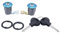 SHLPDFM 2x Türschloss Schließzylinder Türschlosszylinder und 2 xSchlüssel für Partner Xsara Berlingo 252522 9170.G3 9170.CW
