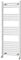 Go Bathrooms Nola Bathroom Towel Rail Heated Bathroom Radiator Wall Mounted Ladder Rail White - 1200mm x 500mm