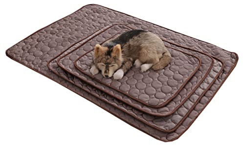 minkissy Alfombrilla Refrescante para Mascotas Tapete De Verano para Perros y Gatos Color Café para Hogar y Viajes