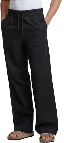 Urban Classics Herren Loose Cotton Linen Pants