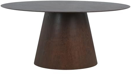 möbelando Esstisch >Bolton< in Dunkelbraun, Walnuss - 90x75x160cm (BxHxT)