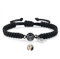 jewelora Personalisiertes Armband mit Foto im Stein für Damen Herren,Projektions-Fotoarmband mit Gravur für Partners Personalisierte Geschenke