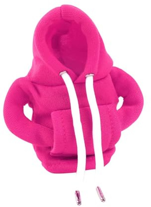 Dickly Auto-Gangschaltung-Hoodie-Abdeckung, Schalthebel-Dekoration, Auto-Innendekoration, maschinengewaschen, langlebig, modisches Automobil-Zubehör, Rose Rot