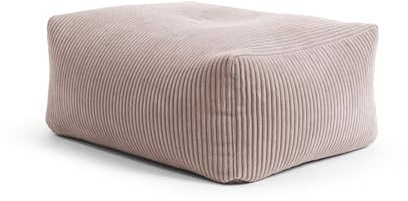 SITTING POINT only by MAGMA Shara Sitzhocker Roll aus Cord – 55x65x35 cm Pouf mit EPS-Füllung – Cord Sitzsack, Fußhocker fürs Wohnzimmer, Kinderzimmer & Gaming Zimmer – pflegeleichter Bezug