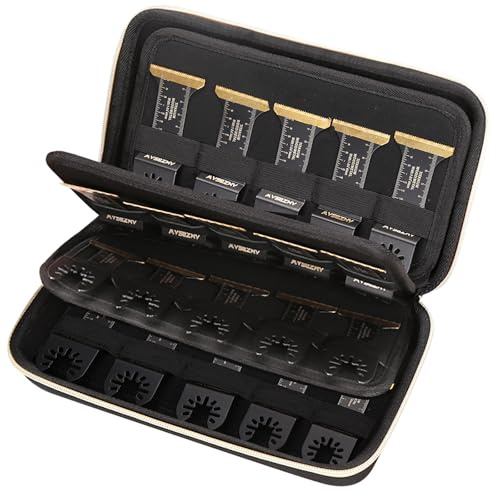 Tourmate Hard Storage Case for 30 PCS Titanium Oscillating Saw Blades Metal Cutting,Travel Case for 1-70 PCS Universal Multitool Blades - Applicable Brands TrivdPro/KELIN/AMZWEI/Bionso(Only Box)