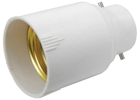 XJKLBYQ B22 to E26/E27 Two-Pin Socket,Edison Light Bulb Adapter Converter,Bulb Screw Socket Holder for Bedroom