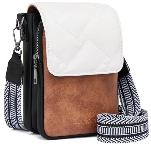 MUIIKOLA Sacs bandoulière femme,Petit Sac à Bandoulière,Besace Sacoche Messenger Téléphone Cuir PU Rigide Sac à Bandoulière Femme Portefeuille en Cuir PU avec Réglables Bandoulière
