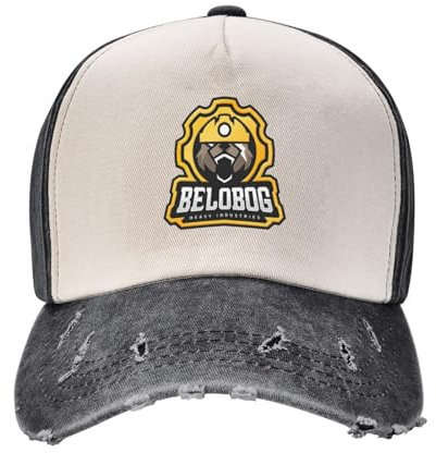 HEBUOUI Herren Retro Cowboyhut Belobog Schwerindustrie Fraktion Baseballmützen Vintage Distressed Denim ZZZ Snapback Papa Hut Männer das Geschenk