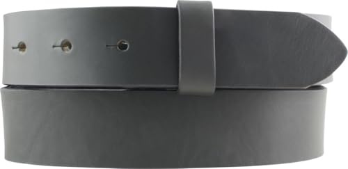 BELTINGER Wechselgürtel aus Vollrindleder mit Druckknöpfen 3,5 cm | Druckknopf-Gürtel für Damen Herren 35mm | Leder-Gürtel ohne Schnalle 3.5cm