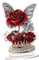JISADER 2D Acryl Rose Blume, 2D Acrylic Sign Rose Flower, Rosenblumen Tischdekoration, romantisches Dankeschön-Schild für Schlafzimmer, Wohnzimmer, Küche, Restaurant, Geschäft, Heimdekoration, Style A