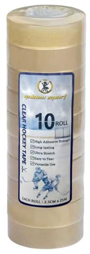 Golden Sport 10 Rollen Schläger Tape, PVC Hockeyschläger Tape 2,5cm x 25m | Rutschfestes Selbstklebendes EishockeySportgriffband für Baseballschläger, Boxen, Klettern, Klimmzugstangen & Sportausrüstung
