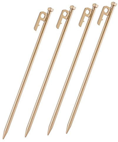 TOYANDONA 4stücke Edelstahl-zeltnägel Outdoor Camping Zeltheringe Stahl Nagel Peg Metall Boden Nagel Zeltnägel Rostfrei Verschleißfest Kompatibel Für Zeltbefestigung