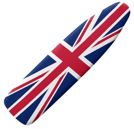 NETILGEN Union Jack Ironing Board Cover with Elastics Edges Adjustable Strap, Heat Reflective Cover for Ironing Board Protector Cover