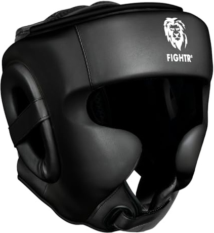 FIGHTR MMA Kopfschutz mit bestem Sitz für maximalen Schutz | Boxhelm für Sparring | Verstellbare Größe für Boxen, MMA, Muay Thai, Kickboxen & Kampfsport