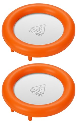 Pqahffowr Winter Desktop Heating Pad Office Hot Tea Milk Heater Constant Warmth Coasters Against the Cold Orange