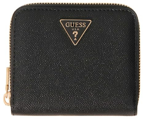 GUESS Geldbörse Isobel SLG Zip Around Wallet Black schwarz