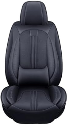CQRBNE Interior Accessories For Dacia For Duster For Sandero 3D Lumbar Support Full Coverage Car Seat Cover Auto Seat Covers(B Black 5 Seat)