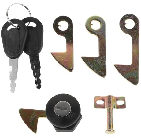 GALPADA Lucchetto Portatile da Viaggio per Chiusura Bauletto Scooter, Lega di Zinco, Nero, Set, Sicurezza per Bauletti Veicoli a Due Ruote e Atv