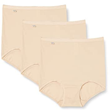 Sloggi Basic+ Maxi 3p, Slip, Beige (Skin), 50 (Pacco da 3) Donna