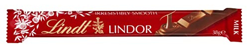 Lindt LINDOR Milk Chocolate Bars 38 g (Pack Of 24)