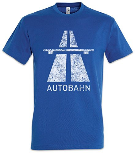 Urban Backwoods Autobahn Herren T-Shirt Blau Größe XL