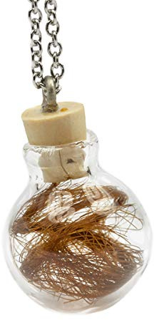 KLAPPERGLAS Wunschkugel Mini mit Edelstahlkette – Befüllbarer Glasanhänger | Für Erinnerungen, Personalisierbar, Geschenkidee für Frauen, Männer, Freunde, Haustier-Andenken