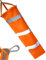 HomeTools.eu® Wetterfester Wind-Sack, Wind-Fahne, Karabiner-Befestigung, 80cm Ø 23cm, orange