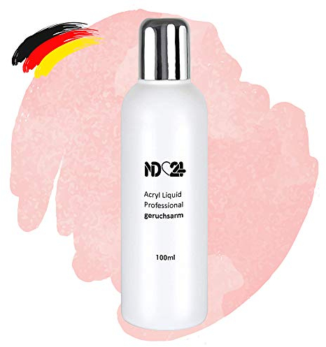 ND24 NailDesign® ACRYLIX Acryl Liquid für Nägel in Studio-Qualität - geruchsarme Flüssigkeit mit mittlerer Aushärtungszeit - für Acryl Gel Nägel Profis entwickelt - Made in Germany & vegan (100 ml)