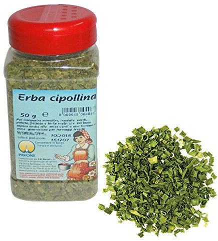 GR 50 ERBA CIPOLLINA SMINUZZATA IN DISPENSER PER INSAPORIRE MINESTRE INSALATE E FRITTATE