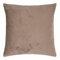 PAD - Elegance - Samt Kissen, Zierkissen, Kissenhülle - 40 x 40 cm - Farbe: Taupe - ohne Füllung