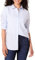 Amazon Essentials Chemise Boutonnée en Popeline à Manches Longues, Coupe Classique Femme, Bleu Français Blanc Rayures, XXL
