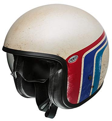 Premier HELM VINTAGE BTR 8 BM,WEISS/ROT/BLAU,XS