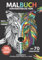 Kontrastreiche Tiere | MALBUCH | Ausmalbuch für Erwachsene & Kinder ab 8+ Jahren | mit 70 Tiermotiven: Ausmalblock, Ausmalbuch mit Tier-Mandalas | ... | Schwarzer Hintergrund für intensive Farben