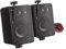 E-Audio B416B Wall Mount Speakers with Brackets Background Music Home Hi-FI Stereo PA 3 Inch 3-Way 80w Black