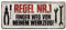 Blechschild Regel Nr.1 Finger weg von meinem Werkzeug - Dekoration Hobby Keller - Metallschild für Werkstatt - Türschild für Bastelraum - Deko für Handwerker, Schrauber, Mechaniker - 28x12cm