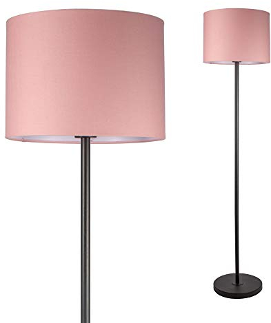 Pauleen 48084 Grand Reverie Stehleuchte max20W E27 Schwarz/Rosa 230V Stoff/Metall