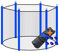 walexo Trampolin Sicherheitsnetz für 6 Stangensysteme (366 cm Ø, Schwarz/Blau)