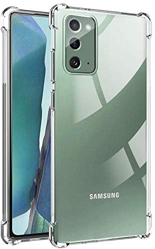CoolGadget Transparente Hülle für Samsung Galaxy Note 20 Stoßfest | Robustes Clear Case, stoßdämpfende Ecken, rutschfester Grip, kratzfeste klare Rückseite