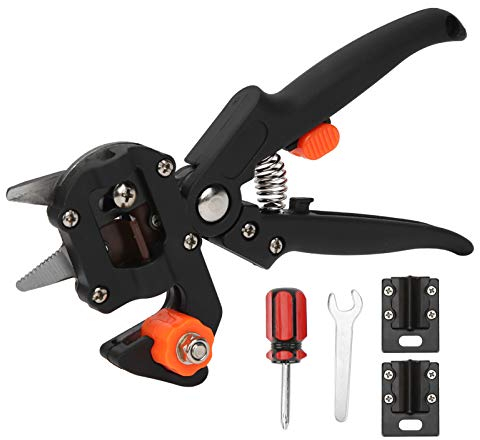 Tijeras de Podar, Herramientas de Injerto de Jardín, Kit de Podadora Profesional con 3 Cuchillas para árboles Frutales para Plantas para Jardín