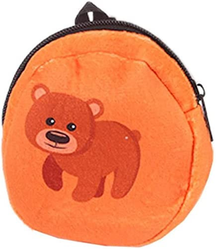 Aeromdale Puppenrucksack für 46 cm große amerikanische Puppe, Mini-Reißverschluss, Rucksack, Puppentasche, Schultasche, Zubehör – #A