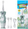 Brush-Baby WildOnes Elektrische wiederaufladbare Zahnbürste für Kinder, Koala, 1 Griff, 3 Bürstenköpfe, USB-Ladekabel, für Kinder von 0-10 Jahren (Koala)