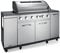 LANDMANN Rexon cooK PTS 6.1 Gasgrill | 6+1 stufenlos einstellbare Edelstahlbrenner | cooK-Zone für die perfekte Beilage | Doppelwandiger Deckel mit integriertem Thermometer & emaillierte Grillroste