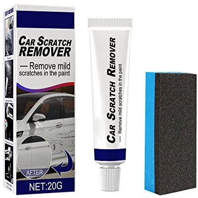 Auto Kratzer Reparaturcreme, Professionelle Auto-Kratzer-Reparaturpaste Kit zum Entfernen von Kratzern an der Karosseriemasse mit Schwamm, Kleine Lackkratzer einfach reparieren