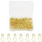 Sicherheitsnadeln Gold, Kleine Sicherheitsnadeln Glühbirnennadel/Kürbisnadel/Kalebash-Pin zum Stricken von Maschenmarkierern,Nähen,Kleidung,Basteln,mit Aufbewahrungsbox (120 Stück/Box)